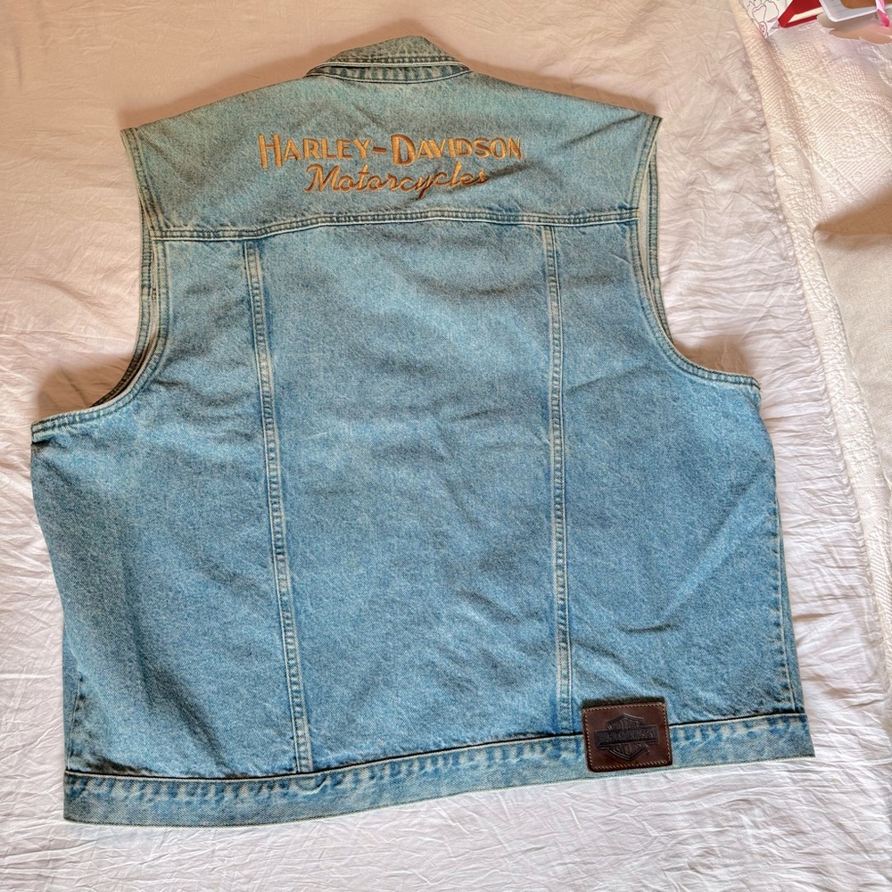 Harley-Davidson denim vest, size 3XL